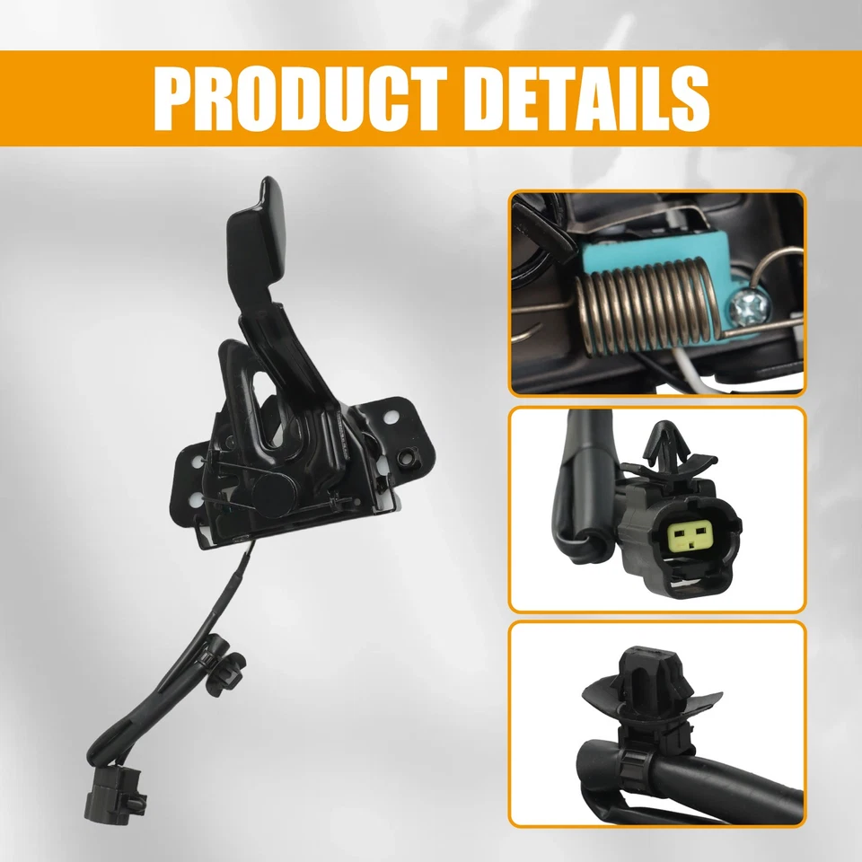 Dispositivo de bloqueo del capó delantero adecuado para Kia Forte Koup Forte Forte5 2014 2015 2016 Foto 3 de 4