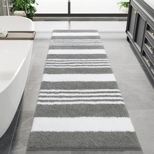 Long Bathroom Rugs Runner, 24" x 60" Large Bath Rug Non Slip Absorbent, Washa...