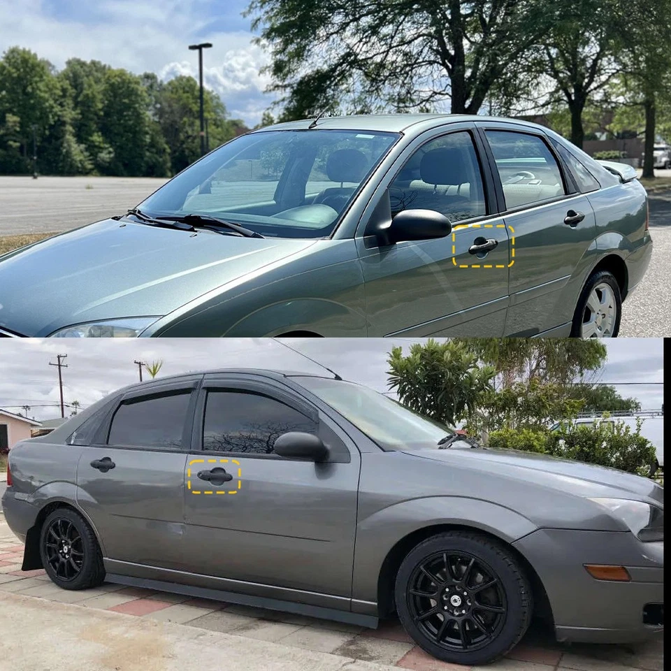 Manija de puerta delantera izquierda exterior negra Fit Ford Escape / Focus / Mazda Tribute Foto 4 de 4