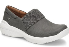 NURSE MATE WOMEN SHOE CALLY IN GREY LINEN IN ALL SIZES SLIP RESISTANT, NEW