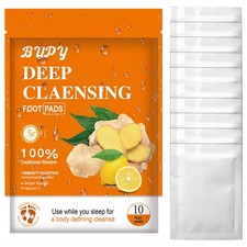 10PCS Ginger Foot Pads Detox Foot Pads Patches Body Toxins Feet Cleaning Deep