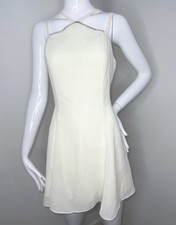 Orig$1350 Celine 2016 Phobe Philo rhinestone-embellished Silk mini Dress Sz 2