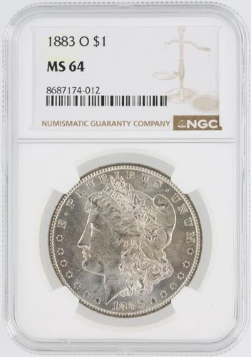 1883-O Morgan Silver Dollar NGC MS64 S$1 New Orleans Minted No Reserve