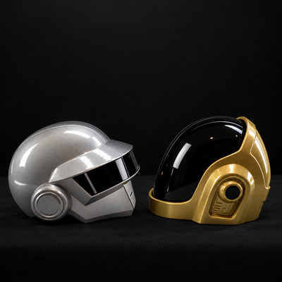 Duo Mini Helme Daft Punk Thomas & Guy - Handbuch - Deko - Polyurethanharz