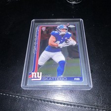 2025 Topps Chrome Football Cam Skattebo Base Rookie RC #331 New York Giants