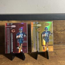 Cedric Benson Leaf Certified Materials Red /100 And Gold /25 RC’s RARE Bears