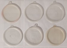 1960s Tupperware 215 Replacement Lids Round Sheer Seals 4.5" Lot of 6