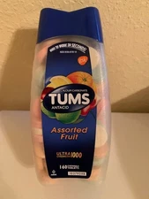 New Tums Ultra Strength 1000 Assorted Fruit Chewable Antacid 160 Ct