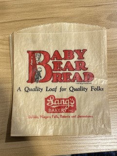 Lot Of 20 1950s BABY BEAR BREAD Lang's Bakery New York Wrapper Advertising