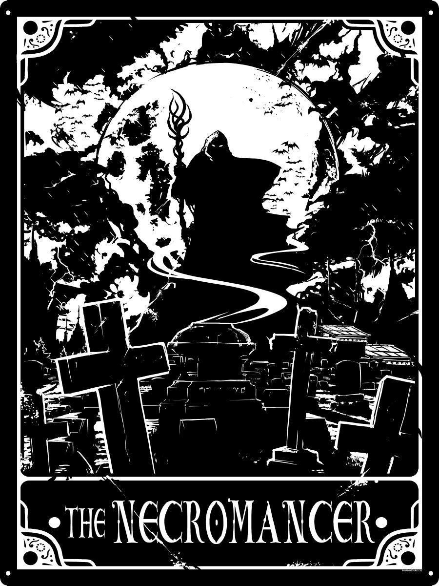Deadly Tarot - The Necromancer Tin Sign