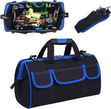Heavy Duty Tool Bag 17 Inch 16 Pockets Black