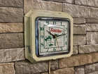 VTG 40s INGRAHAM SINCLAIR OIL MAN OLD GAS STATION ADVERTISING WALL CLOCK SIGN