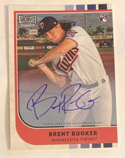 Brent Rooker 2021 Topps Archives Snapshots auto rookie card rc autograph #31. rookie card picture