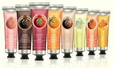 THE BODY SHOP HAND CREAM SHEA , BRITISH ROSE, STRAWBERRY ALMOND MILK