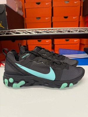 Nike Men's React Element 55 Shoes Black Green BQ6166-004