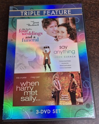 Triple Feature DVD Set Four Weddings and a Funeral Say Anything Harry Met Sally