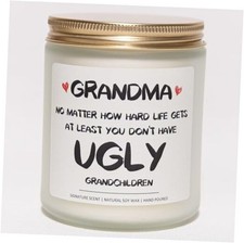 Lavender  Eucalyptus Soy Wax Candle, 7OZ - Mothers Day Gifts, Grandma