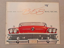 1958 Buick Super Century Special Roadmaster Wagon Brochure Lit Sales Dealership