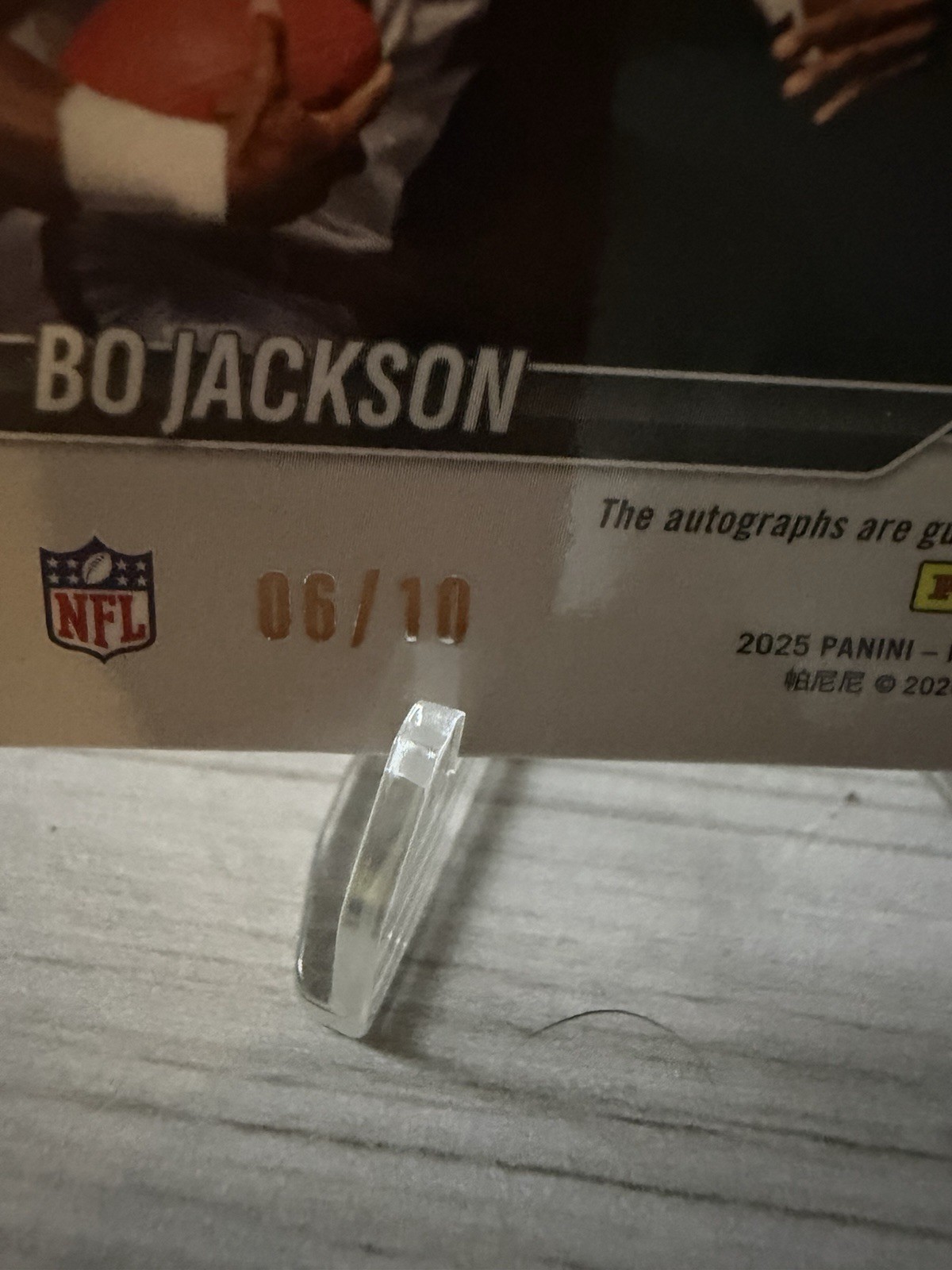 Bo Jackson Marcus Allen 2025 Panini Prizm Black Gold Dual Auto  /10 view 3