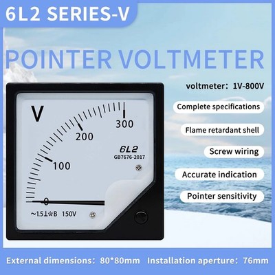 Analog Voltmeter for Stabilizer DH-670 DC AC 5V 12 100 300 500V 600V Panel Meter