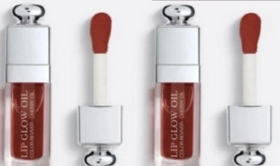 2 X Christian Dior Addict Lip Glow Cherry Oil #062 Bronzed Glow .2oz Ea .4oz Tot