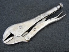 Vintage Petersen Vise Grip 10R Straight Jaw Locking Pliers Dewitt USA