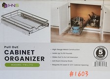HOLD N' STORAGE Pull Out Cabinet Organizer Full Extension Slide Out Drawer Rack