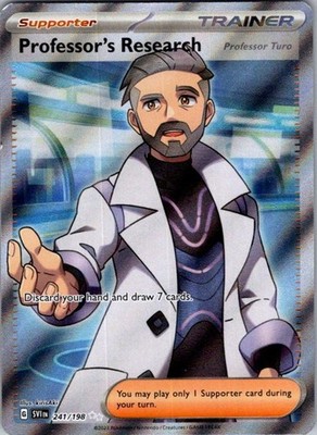 Pokemon SVI Professor's Research [Professor Turo] 241/198 NM Holofoil