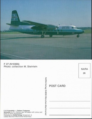Propellerflugzeug F27 Friendship-Fokkers Turboprop (N1036S) British Midland BMA