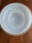 Pair Of Vintage  Light Shades Mid Century Semi Flush Mount Blue Dome Floral — photo 8