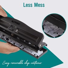 3 Hole Punch for Binder, Adjustable Heavy Duty 3 Ring Hole Punch   10 Sheet C...