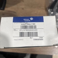 Johnson Controls P70aa-118C Pressure Control,Low,100 To 400