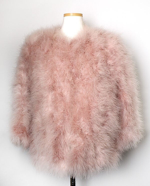 YVES SALOMON Giacca di Piuma di Tacchino Rosa 55 40562951