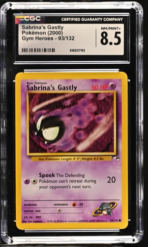 Sabrina's Gastly (Unlimited) graded CGC 8.5 for sale on eBay