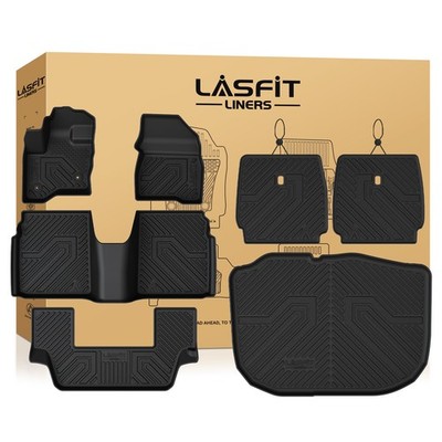LASFIT Floor Mats for Ford Flex 2009-2019 Cargo Mat Floor Liners TPE All Weather