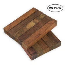 Cocobolo Wood Pen Blank, 3/4" x 3/4" x 5", Pack of 25, Legacy Woodturning