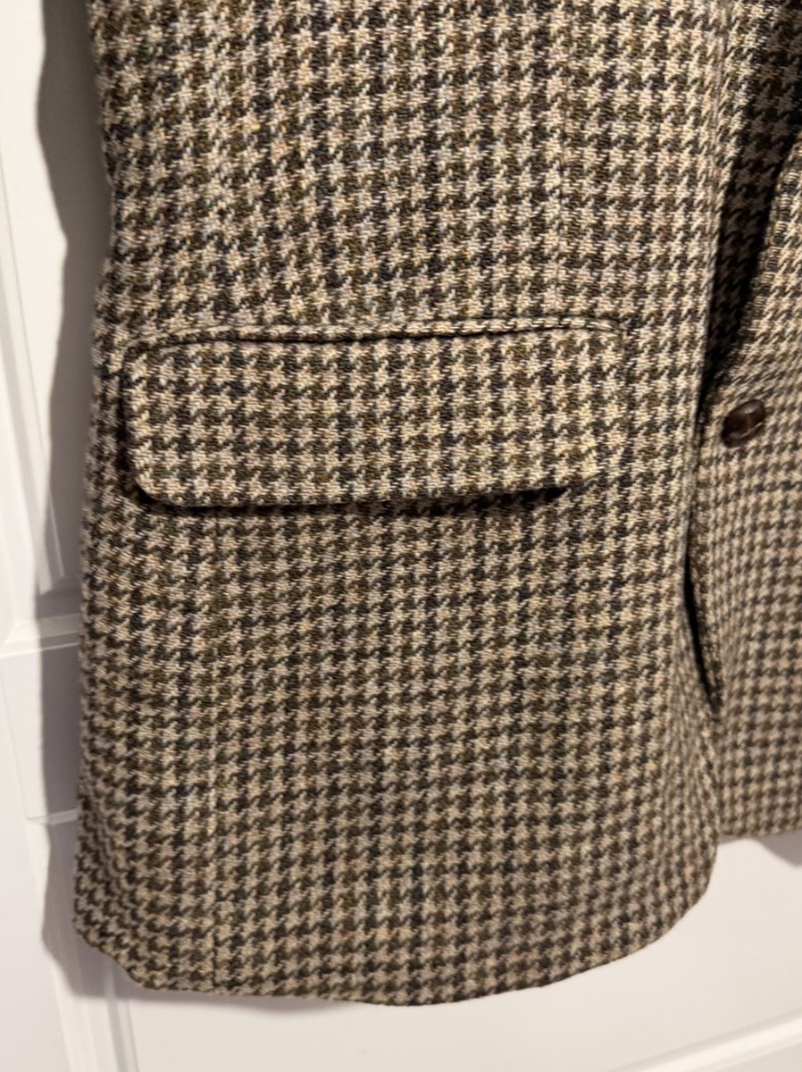 Vintage Harris Tweed Guards Jacket Schneiders & Son - Made In England - Large View 4
