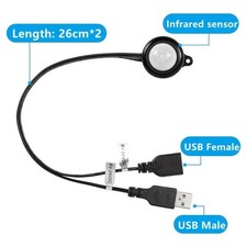 Mini Adjustable Auto PIR Infrared Motion Sensor Detector LED Light Strip Switch