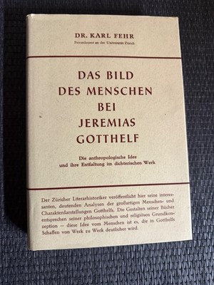 Das Bild des Menschen bei Jeremias Gotthelf von Karl Fehr |   688