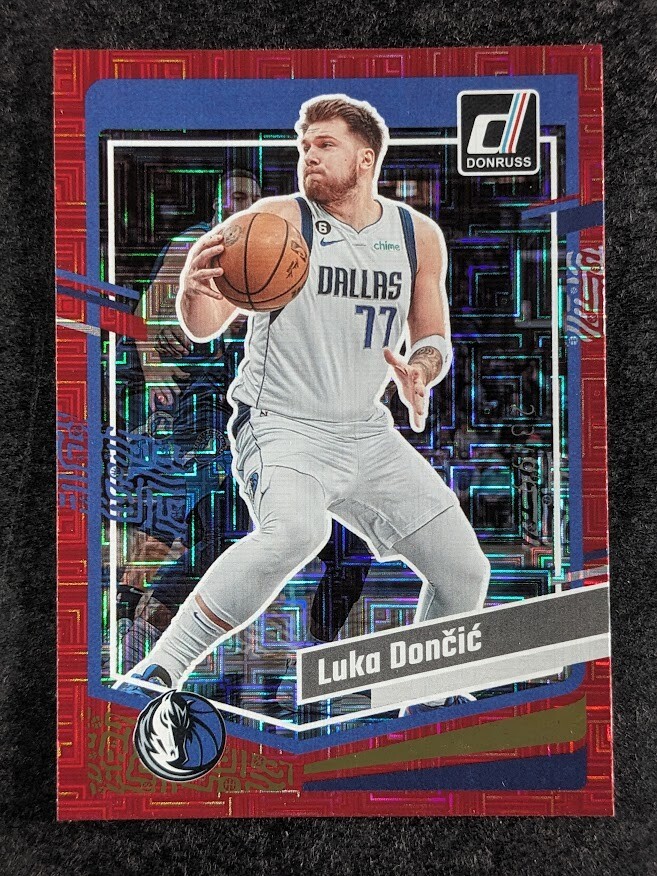 2023-24 Panini Donruss LUKA DONCIC 23/99 Red Choice Dallas Mavericks #141