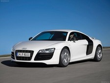 Cars 2010 audi coupe super v10 Desk Mat Stitched