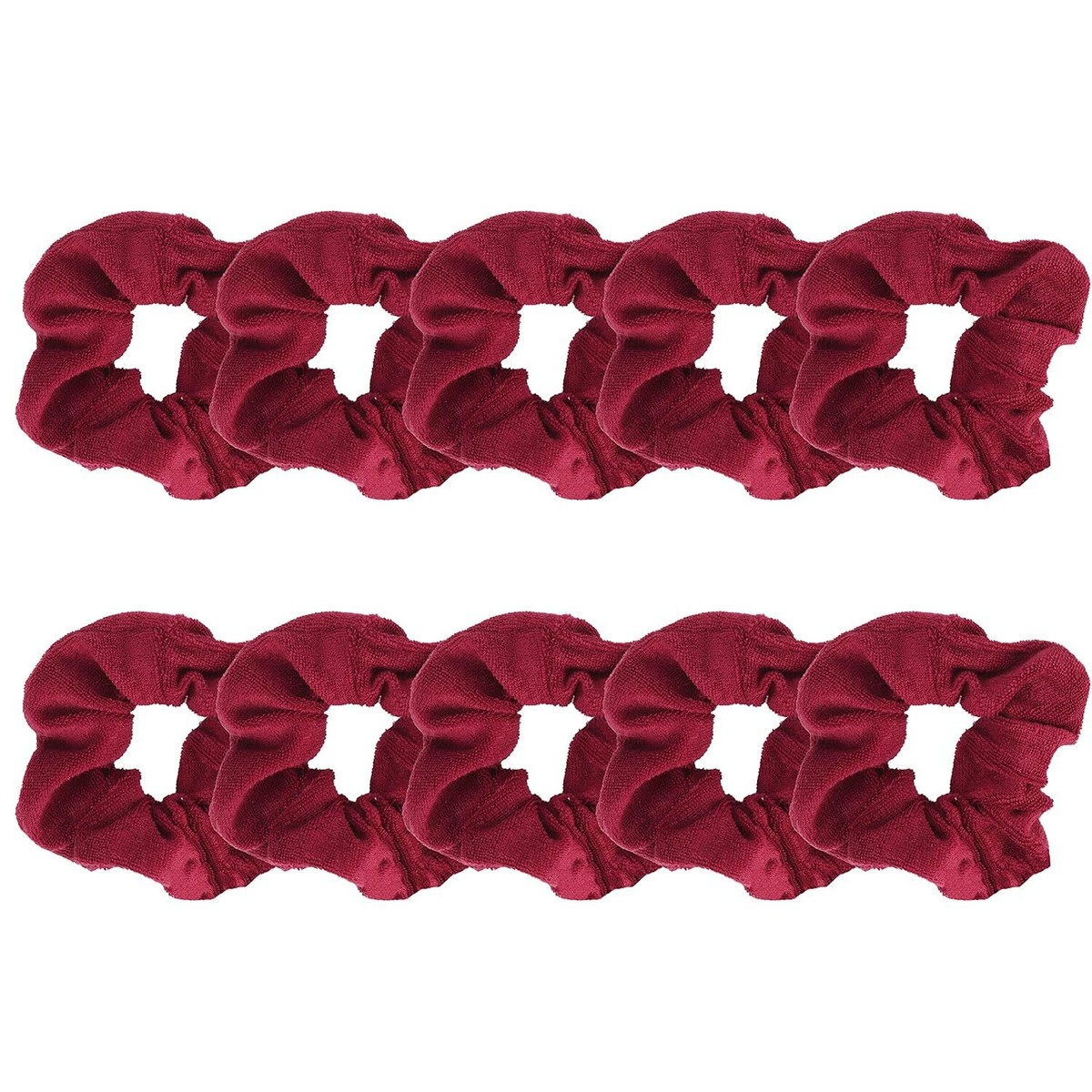 Set of 10 Terry Hair Scrunchies | eBay
