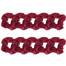 Set of 10 Terry Hair Scrunchies