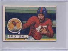 1951 Bowman #91 Emlen Tunnell RC Ex +  Set Break