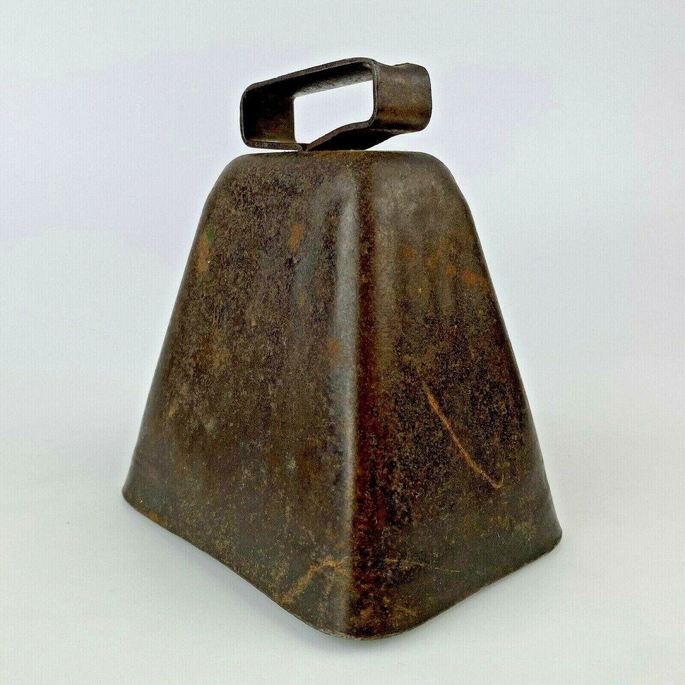 COWBELL Cow Bell Primitive Décor Metal Clapper Barn Vintage Gift eBay