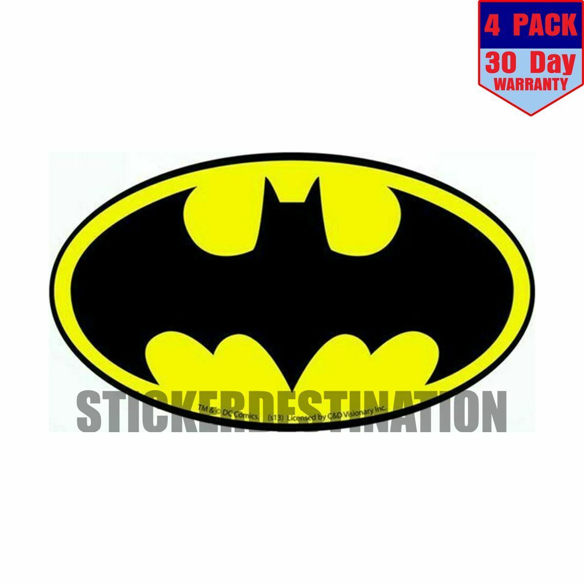 Batman 4 pack 4x4 Animer and price revision Sticker Clearance SALE! Limited time! Inch Decal