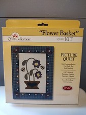 The Quilt Collection "Flower Basket" Bee Picture Quilt Kit 100 Cotton 18" x 24"