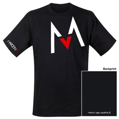 WoW Rare Official MAROON 5 March 2006 Houston Texas Men T-Shirt Black M