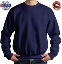 Men's Jumper Sweatshirt Heavy Blend Crew Neck Plain  Pullover Top Quality S-5XL