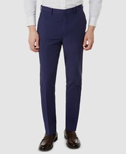 Michael Kors Men's Blue Modern-Fit Stretch Solid Suit Pants Size 40W 32L
